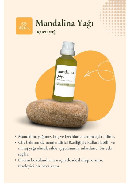Mandalina Yağı 50 ml - Aromaterapi ve Cilt Bakım Yağı