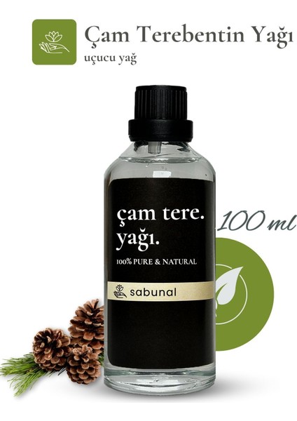Çam Terebentin Yağı 100 ml - Saç ve Cilt Bakımı, Aromaterapi Uçucu Yağ