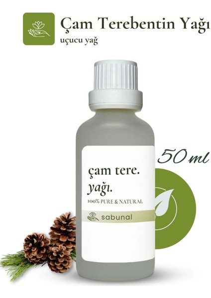 Çam Terebentin Yağı 50 ml - Saç ve Cilt Bakımı, Aromaterapi Uçucu Yağ