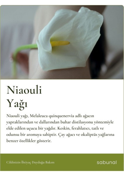 Nioli Yağı 50 ml - Hassas Bölge Bakım Niaouli Yağı modelleri