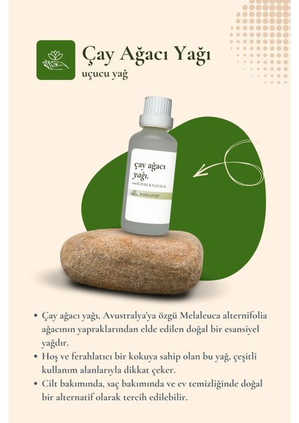 Çay Ağacı Yağı 50 ml - Cilt Bakım Yağı