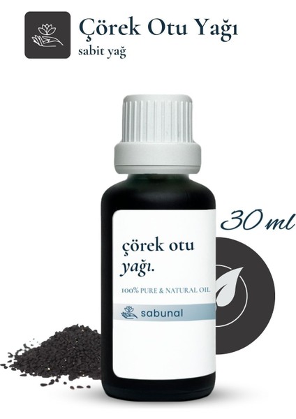 Çörek Otu Yağı 30 ml - Soğuk Sıkım Doğal Bakım Yağı