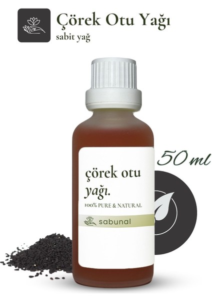 Çörek Otu Yağı 50 ml - Soğuk Sıkım Doğal Bakım Yağı