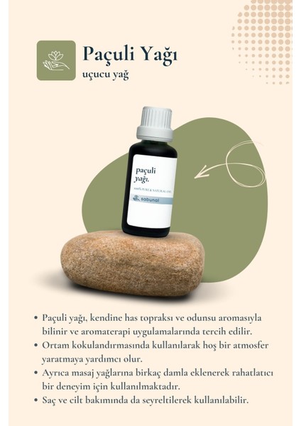 Paçuli Yağı 30 ml - Aromaterapi ve Dengeleyici Yağ