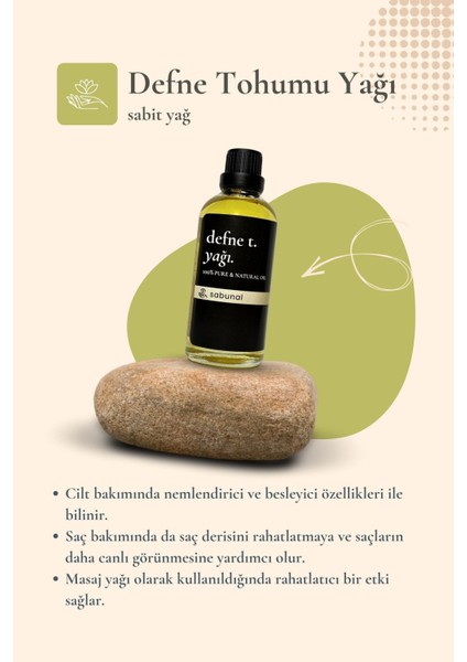 Defne Tohumu Yağı 100 ml - Doğal Saç ve Cilt Bakım Yağı fiyatları