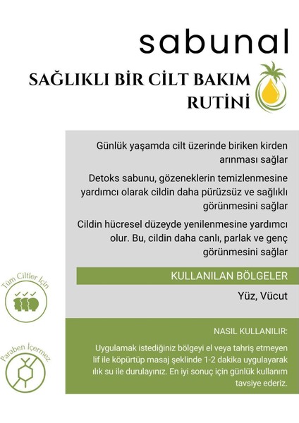 Detoks Sabunu - Doğal Cilt Temizleme Sabunu 100 gr modelleri