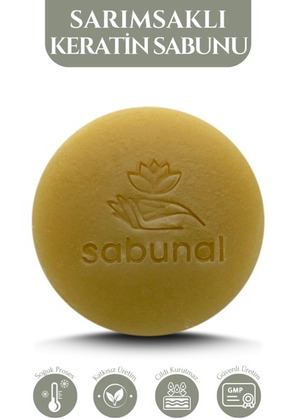 Sarımsaklı Keratin Sabunu 2 Adet - Saç Bakım Sabunu