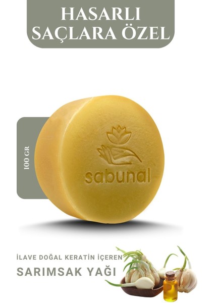 Sarımsaklı Keratin Sabunu 2 Adet - Saç Bakım Sabunu