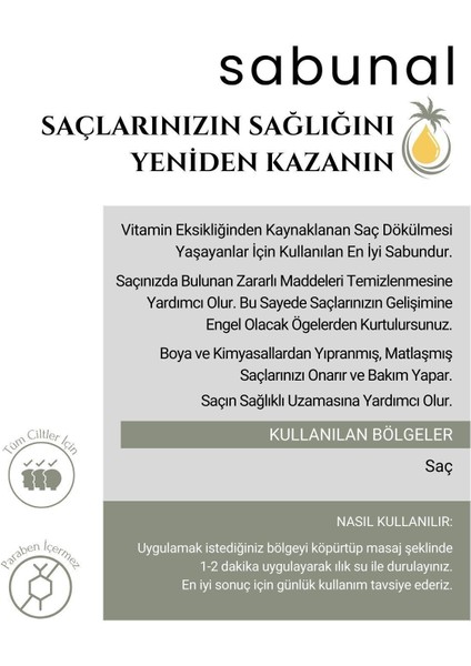 Sarımsaklı Keratin Sabunu 2 Adet - Saç Bakım Sabunu