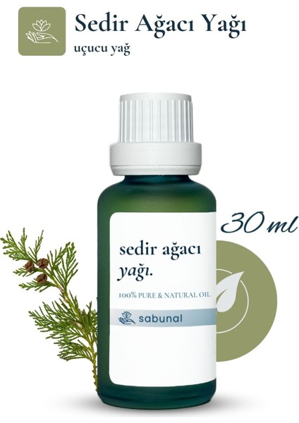 Sedir Ağacı Yağı 30 ml - Yoga, Meditasyon ve Aromaterapi Yağı