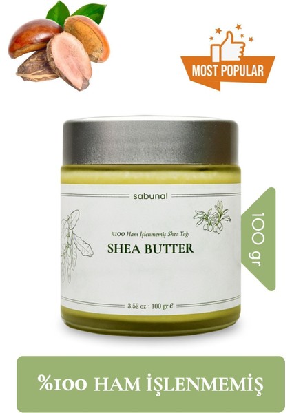 Shea Yağı 2 Adet - Soğuk Sıkım Ham Işlenmemiş Raw Virgin Shea Butter