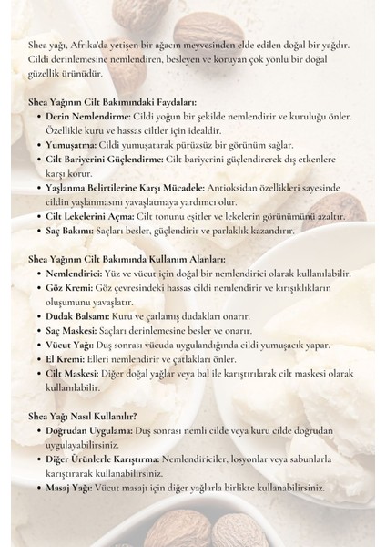 Shea Yağı 2 Adet - Soğuk Sıkım Ham Işlenmemiş Raw Virgin Shea Butter