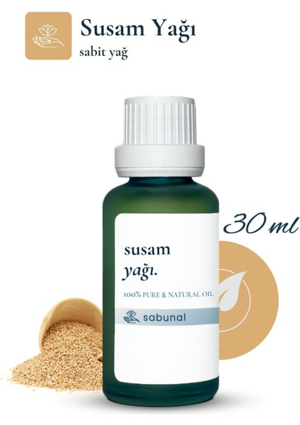 Susam Yağı 30 ml - Cilt ve Saç Bakımına Uygun Doğal Yağ
