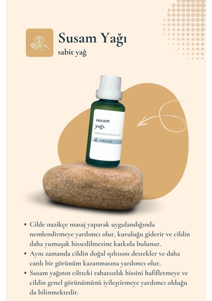 Susam Yağı 30 ml - Cilt ve Saç Bakımına Uygun Doğal Yağ fiyatları