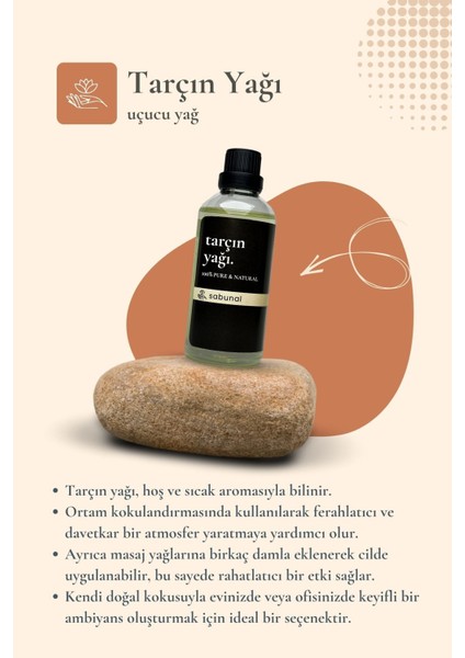 Tarçın Yağı 100 ml - Aromaterapi, Saç ve Cilt Bakım Yağı