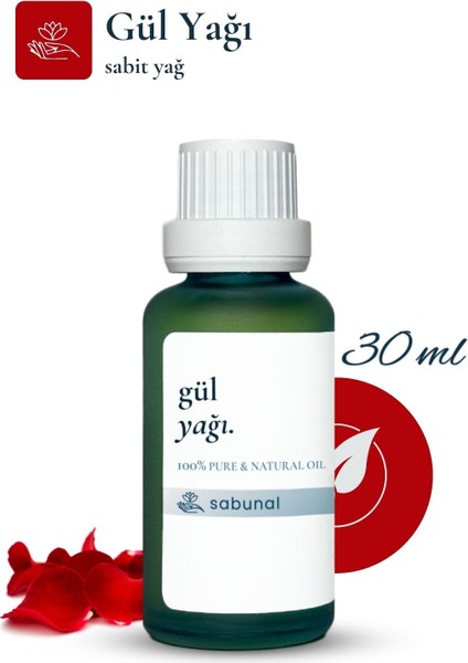 Gül Yağı 30 ml Canlılık Kaynağı Doğal Yüksek Kalite Aromaterapi Gül Kokusu