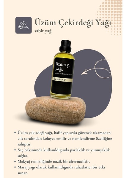 Üzüm Çekirdeği Yağı 100 ml - Cilt ve Tırnak Doğal Bakım Yağı fiyatları