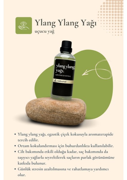 Ylang Ylang Yağı 100 ml - Aromaterapi Yağı