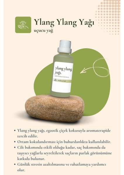 Ylang Ylang Yağı 50 ml - Aromaterapi Yağı