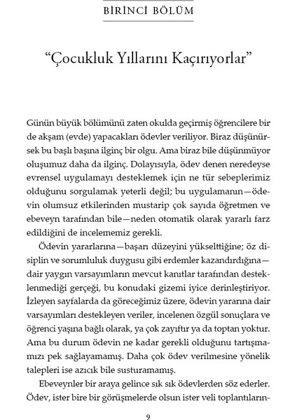 Ev Ödevi - Bir Öğretim Efsanesi - Alfie Kohn