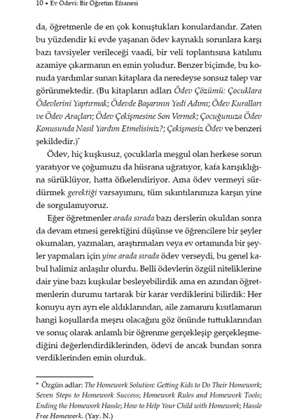 Ev Ödevi - Bir Öğretim Efsanesi - Alfie Kohn