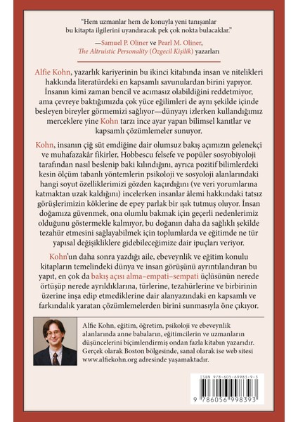 Insan Doğasının Aydınlık Yüzü - Alfie Kohn