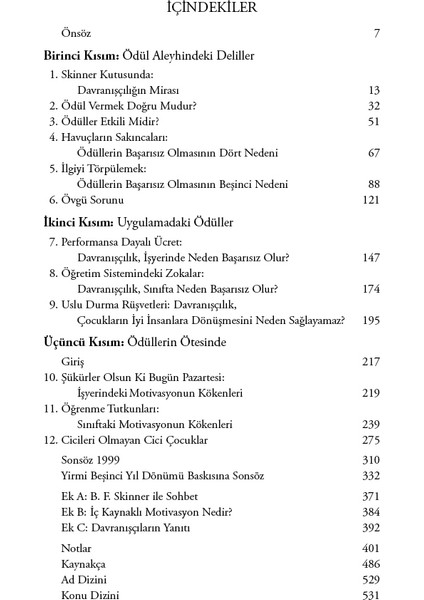 Ödüllerle Cezalandırılmak – Yirmi Beşinci Yıl Dönümü Baskısı - Alfie Kohn