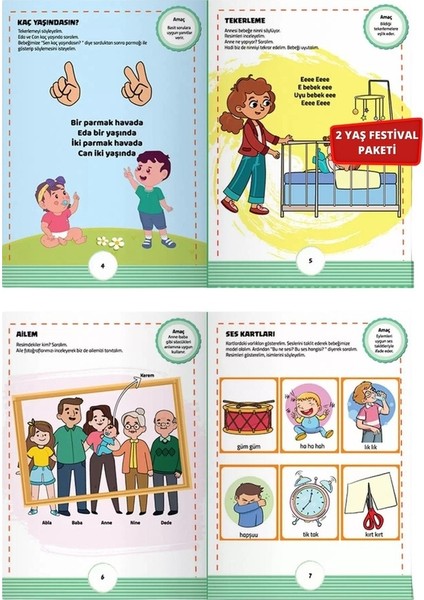 2 Yaş Dikkat Etkinlik Seti - Şimdi Konuşma Vakti Seti - 2 Yaş Cırt Cırt Vakti - Şimdi Cırt Cırt ile Konuşma Vakti