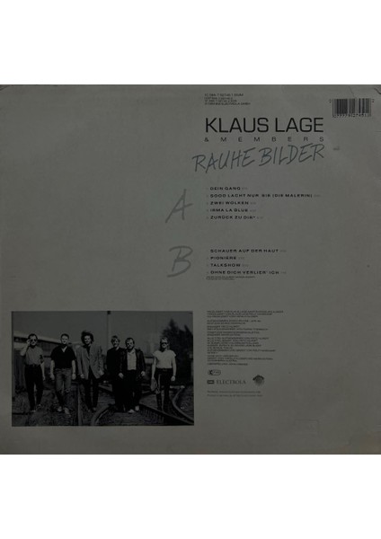 Klaus Lage & Members – Rauhe Bilder Folk Rock 1989 Baskı Lp fiyatları