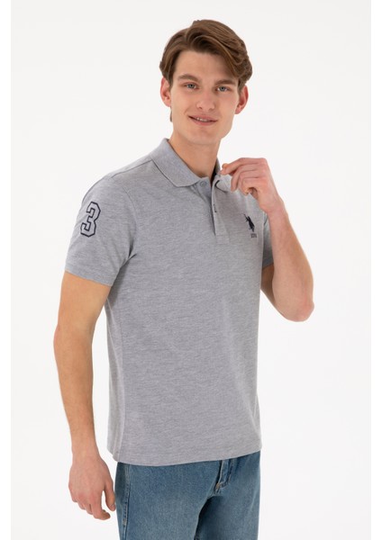 Erkek Gri Melanj Tişört Basic 50305929-VR086 fiyatları