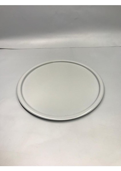 30 cm Mat Gri Metal Yuvarlak Çay, Kahve, Pasta Servis Tepsisi Dekoratif Sunum Tepsisi modelleri