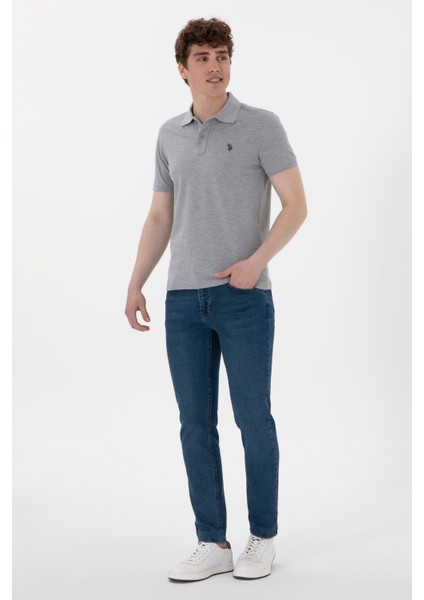 Erkek Gri Melanj Tişört Basic 50297984-VR086 fırsatları