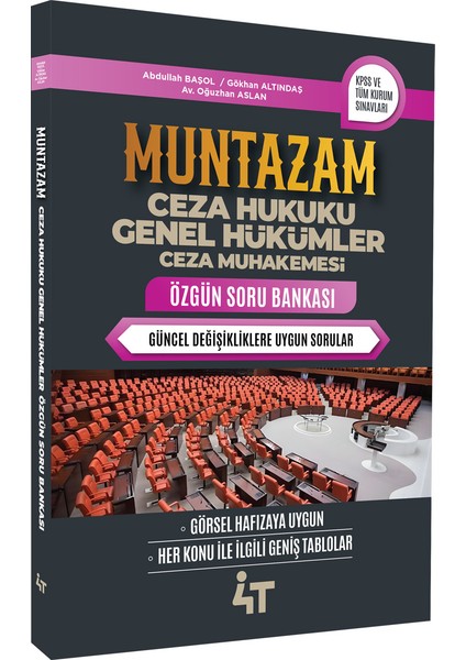 Muntazam Ceza Hukuku Genel Hükümler Özgün Soru Bankası