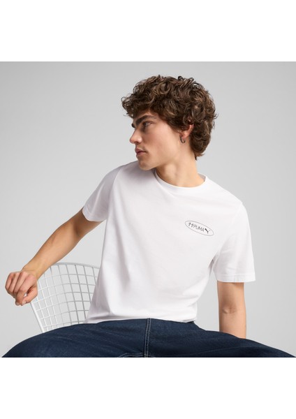 Graphıcs 3 Circles Tee Beyaz Unisex T-Shirt 684834-02