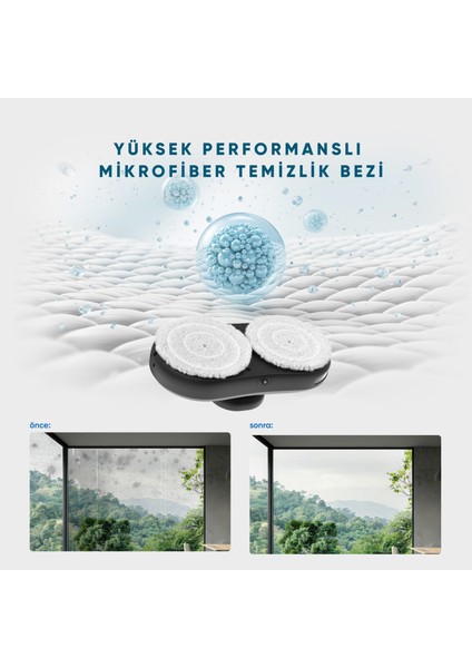 Akıllı Cam Temizleme Robotu Otomatik ve Çok Yüzeyli Kullanım fırsatları
