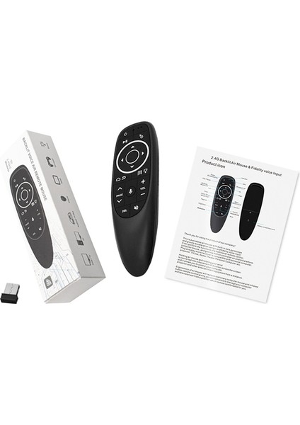 G10S Pro Android Tv Kutusu Için Uzaktan Kumanda Sesli Uzaktan Kumanda 2.4g Kablosuz Fare Jiroskop Ir Uzaktan LED Arka Işık (Yurt Dışından) fiyatları