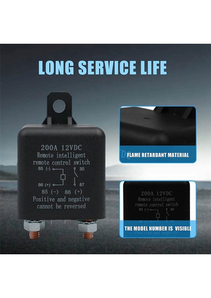 2x Uzaktan Bağlantı Kesme Anahtarı, Kablosuz Uzaktan Kumanda Bağlantı Kesme Anahtarı, 12V 200A Çift Uzaktan Anahtar (Yurt Dışından) modelleri