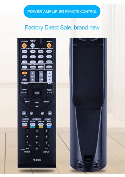 2x RC-879M Uzaktan Kumanda TX-NR535 TX-SR333 HT-R393 HT-S3700 Güç Amplifikatör Av Alıcı Denetleyici Uzaktan (Yurt Dışından) fırsatları