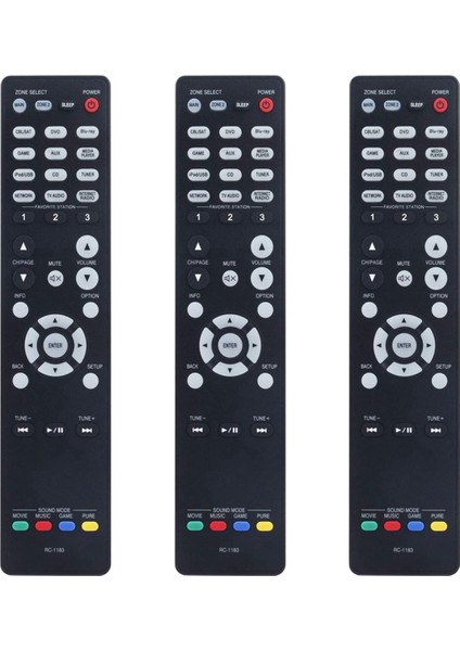 2x Uzaktan Kumanda RC-1183 Av Alıcısı Için Değiştirin AVR-X2000 AVRX2000 AVR-E400 (Yurt Dışından)