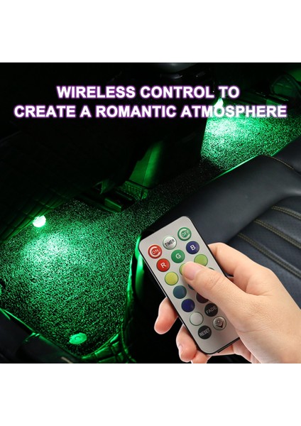 10 Adet Kablosuz Renkli LED Araç Iç Ortam Işığı Uzaktan Kumanda Pil Kumandalı Vazo Havuz Gölet Fener Dekorasyon (Yurt Dışından) fiyatları