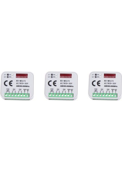 3x Evrensel Rx Çok Frekanslı 300-868MHZ Alıcı 2ch 12V 24V Röle Modülü Garaj Kapısı Uzaktan Kumanda 433.92MHZ 868MHZ (Yurt Dışından)