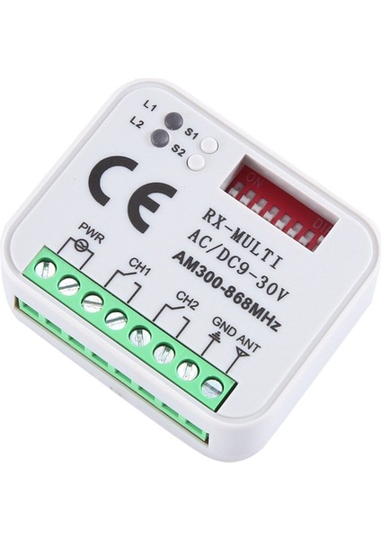 3x Evrensel Rx Çok Frekanslı 300-868MHZ Alıcı 2ch 12V 24V Röle Modülü Garaj Kapısı Uzaktan Kumanda 433.92MHZ 868MHZ (Yurt Dışından) modelleri