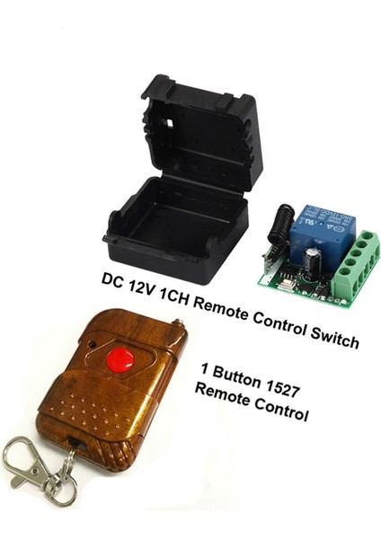 433MHZ Evrensel Kablosuz Rf Uzaktan Kumanda Anahtarı Dc 12V 10A 1ch Röle Alıcı Modülü ve 2X433.92 Mhz Uzaktan Kumandalar (Yurt Dışından) modelleri