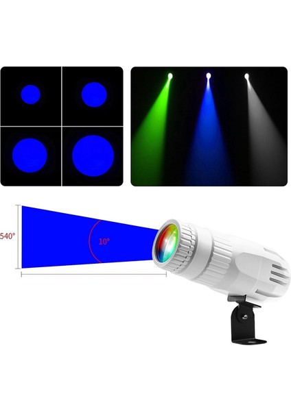 Disko Topu Için 2x Pinspot Işık 15 W Rgbw 4 In 1 Ayna Topu Işık Partiler Için Uzaktan Kumanda ile Dj Disco Club Ab Tak (Yurt Dışından) fırsatları