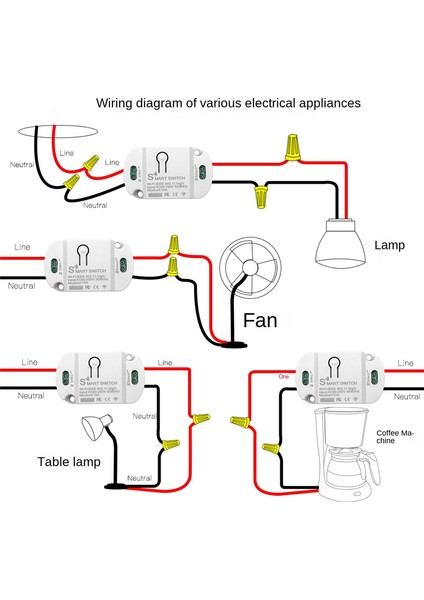 Tuya Wifi Akıllı Anahtar 10A Kablosuz Zamanlayıcı Akıllı Ev LED Işık Akıllı Yaşam App Ses Kontrolü Otomasyon Modülü (Yurt Dışından)