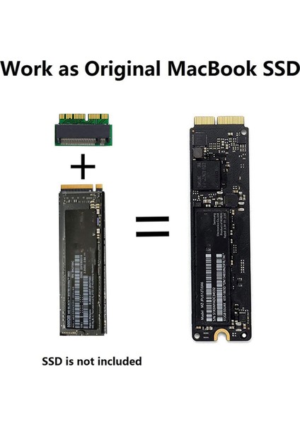 Yükseltilmiş Pro Retina 2013-2017 Ortası Için M.2 Nvme SSD Dönüştürme Adaptörü, Ahcı SSD Yükseltilmiş Kit (Yurt Dışından)