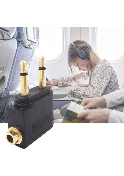 4 Paket Uçak Kulaklık Adaptörü, Havayolu Uçak Uçuş Adaptörleri (Yurt Dışından) indirimleri