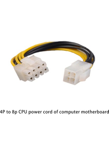 10 Adet 4 Pin Erkek 8 Pin Dişi Cpu Güç Dönüştürücü Uzatma Kablosu Adaptörü 4pin To 8pin Bilgisayar Konektörü Uzatma Kablosu (Yurt Dışından) fiyatları