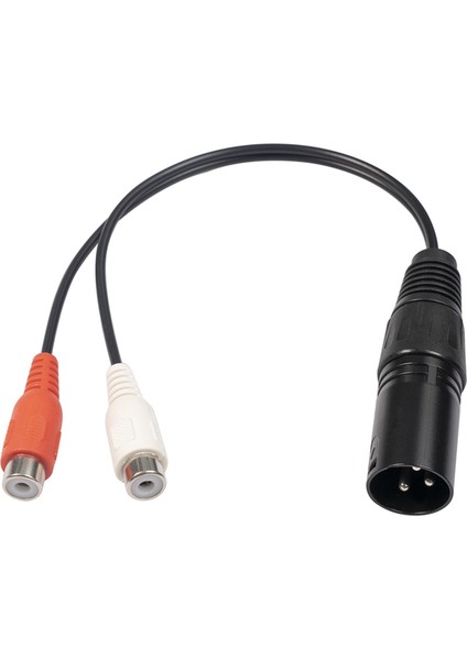 Xlr Rca Y Splitter Kablosu 3 Pin Xlr Erkek 2rca Dişi Amplifikatör Karıştırma Fişi Av Kablosu Xlr Çift Rca Kablosu 20 cm (Yurt Dışından)