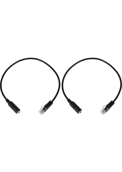 Telefon Kablosu Için Kulaklık Için Rj9'a 3,5 mm Fiş Jakı (Yurt Dışından)